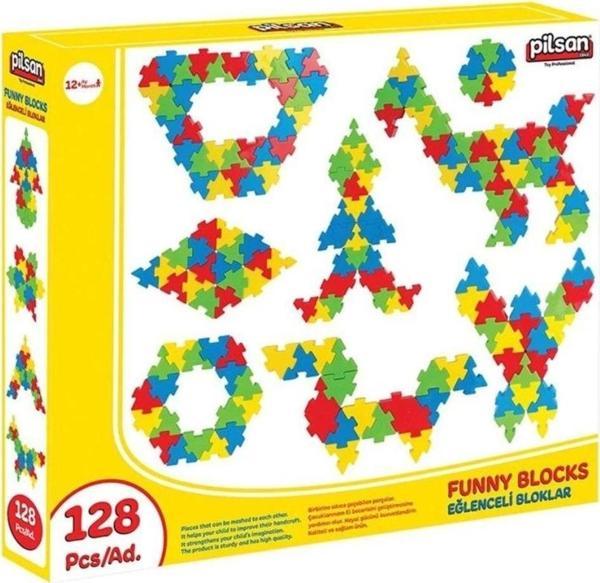 El Becerilerini Geliştiren 128 Parça Eğlenceli Bloklar Seti - Image 1