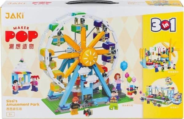 Sissi'nin Eğlence Parkı 3in1 Blok Seti Çocuklar İçin Eğitici ve Eğlenceli Set - Image 1
