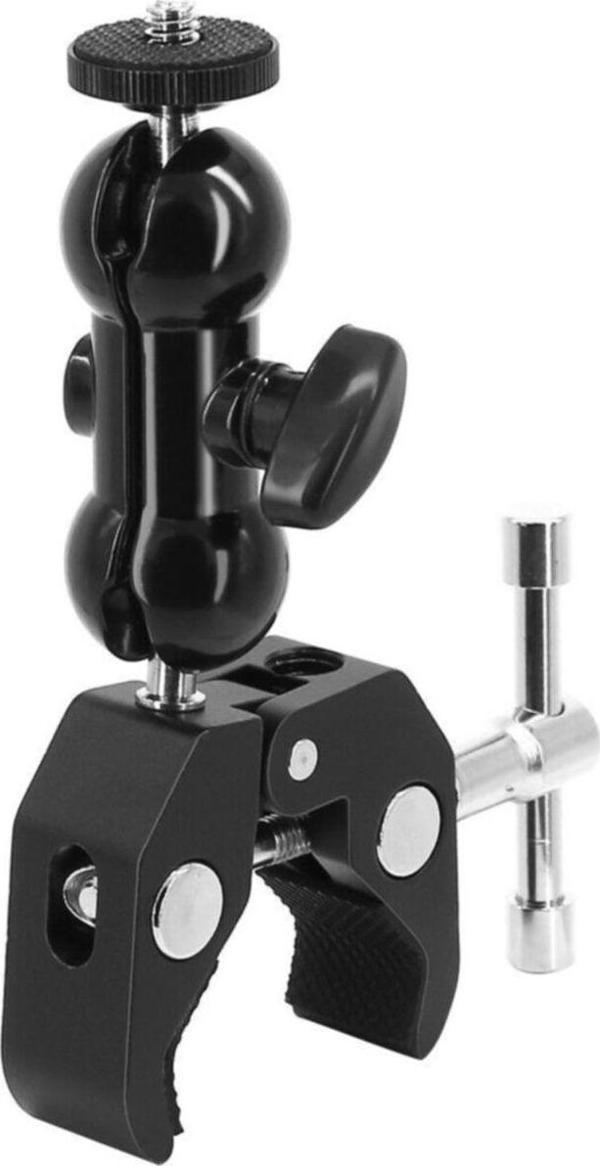 Ayex Dual Ball Heads Magic Arm  Super Crab Clamp Kelepçe - Image 1