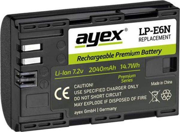 Ayex Lp-E6N Batarya, Canon Eos R, R5, R6, 90D, 80D, 70D, 60D, 7D, 6D, 5D Mark Iı, Iıı, Iv Uyumlu - Image 1