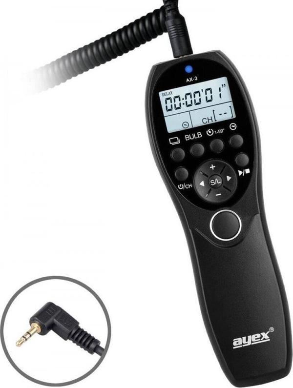 Ayex Canon G10, G11, G12, G15, G1 X G1 Xıı, Sx50, Sx60 Için Ax-3 E3 Zaman Ayarlı Kumanda - Image 1