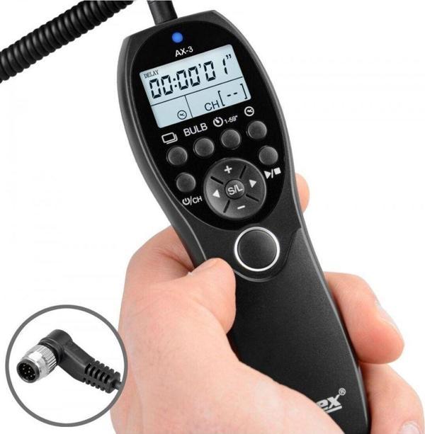 Ayex Nikon D800 D700 D300S D2 D3 D4 Için Ax-3 Dc0 Zaman Ayarlı Kumanda - Image 1
