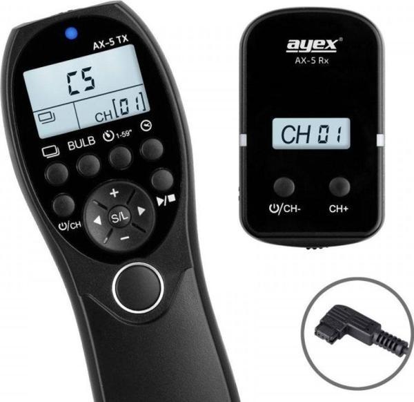 Ayex Sony A900 A850 A700 A560 A550 A500 A450 A400 A350 A300 İçin S1 Kablosuz Zaman Ayarlı Kumanda - Image 1