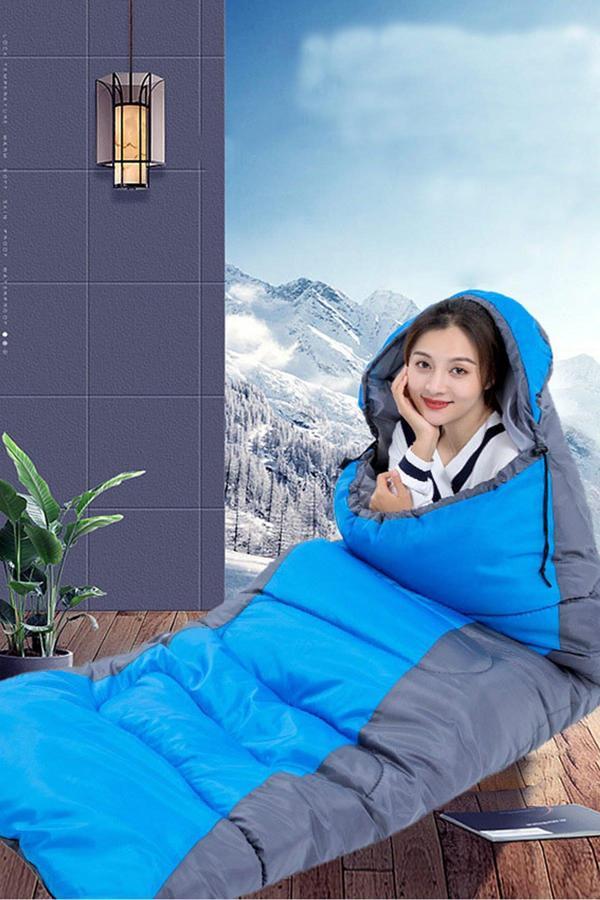 EFSANE KAMP - Uyku Tulumu 2kg +5C to -10C - Mavi - Image 1