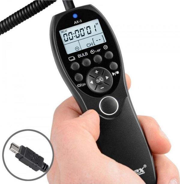 Ayex Nikon Z7, Z6, D90, D600, D610, D750 Için Ax-3 Dc2 Zaman Ayarlı Kumanda - Image 1