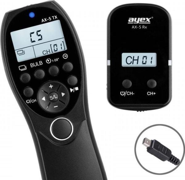 Ayex Olympus E620 E600 E520 E510 E450 E420 Em1 Em5 E-Pl6 E-P5 İçin Uc1 Kablosuz Zaman Ayarlı Kumanda - Image 1