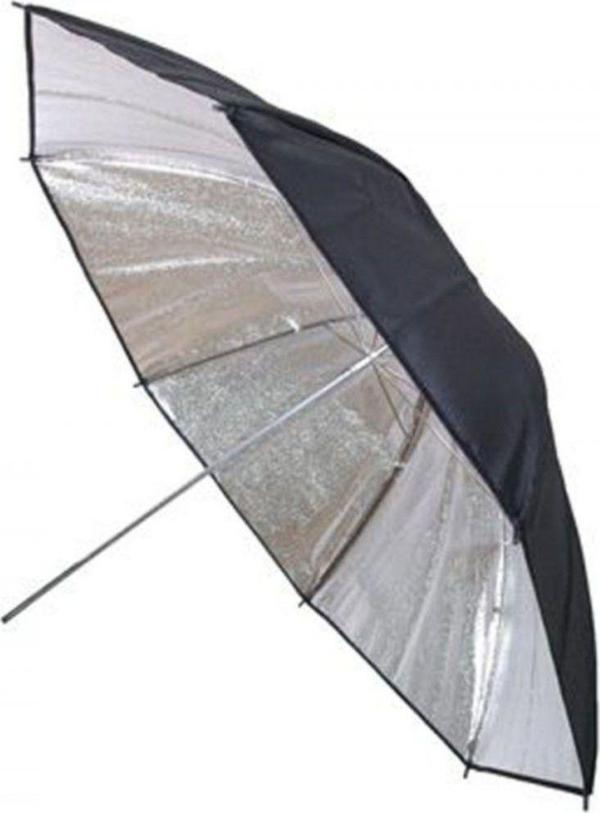 Ayex Stüdyo Reflektör Şemsiyesi 84Cm (33'') Gümüş Siyah - Image 1
