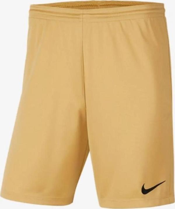 Nike Dri Fit Park 3 Football Shorts Cepsiz Futbol Maç Antrenman Şortu Hardal - Image 1
