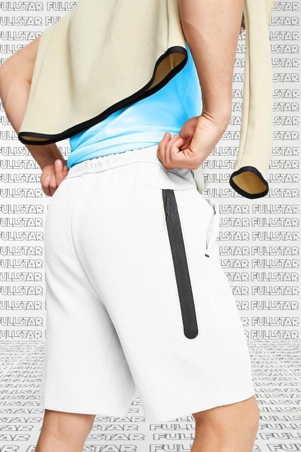 Nike Tech Fleece Mens Shorts White Erkek Beyaz Şort - Image 1