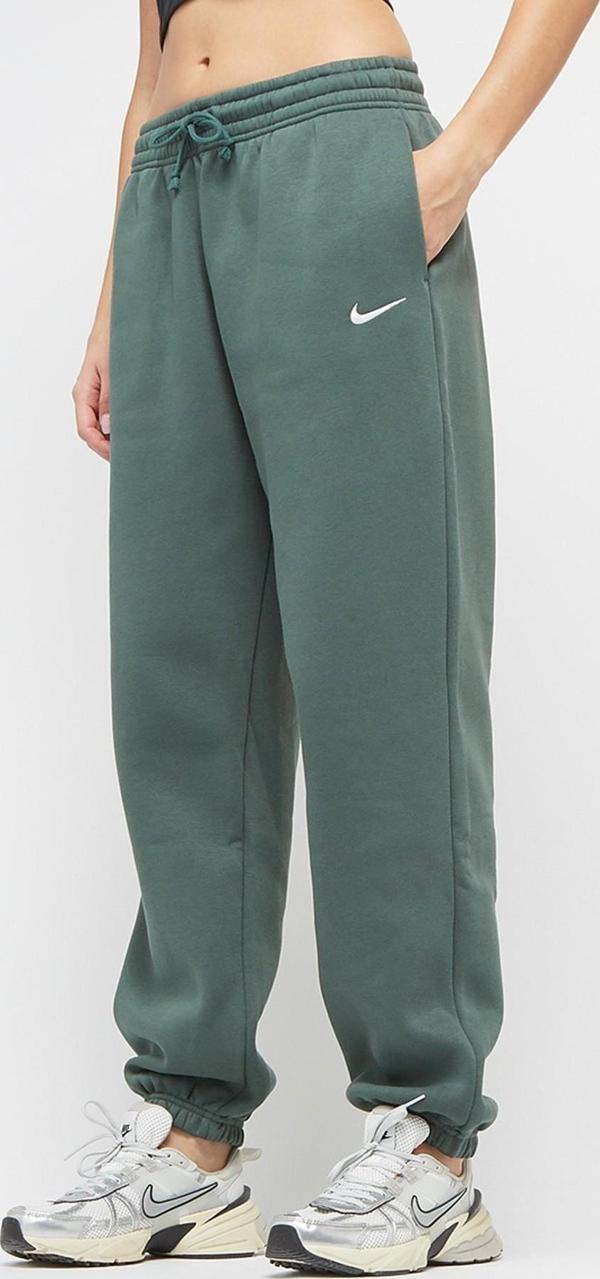 Nike Sportswear Phoenix Fleece High Rise Oversized Şardonlu Büyük Beden Yüksek Bel Kadın Eşofman Altı Koyu Yeşil - Image 1