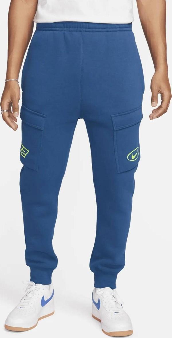 Nike Global Moto Sports Inspired Fleece Cargo Pant Blue Erkek Kargo Cepli Eşofman Altı Mavi - Image 1