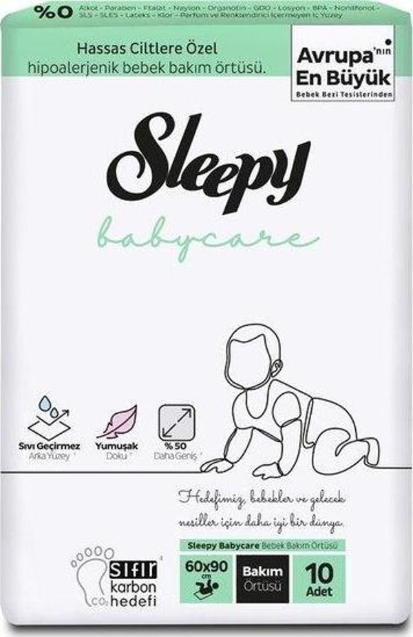 Sleepy Babycare Bebek Bakım Örtüsü 60X90 cm 10 Adet - Image 1