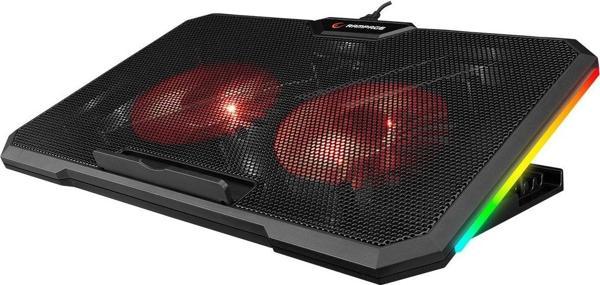 Ad-rc12 Gamezone Siyah 2 Fan 2 Usb Rgb Işıklı 15"-17" Notebook Soğutucu Stand - Image 1