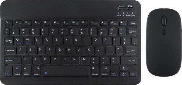 Apera Gn-62 Kablosuz Bluetooth Klavye Mouse Seti Ultra Ince Taşınabilir Ingilizce Q Klavye Siyah - Image 1