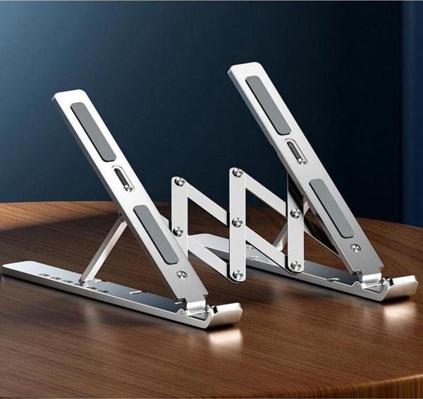 Apera Bn16 Metal Kasa Alüminyum Dizüstü Laptop Bilgisayar Standı Katlanır Çantalı Telefon Tutuculu - Image 1