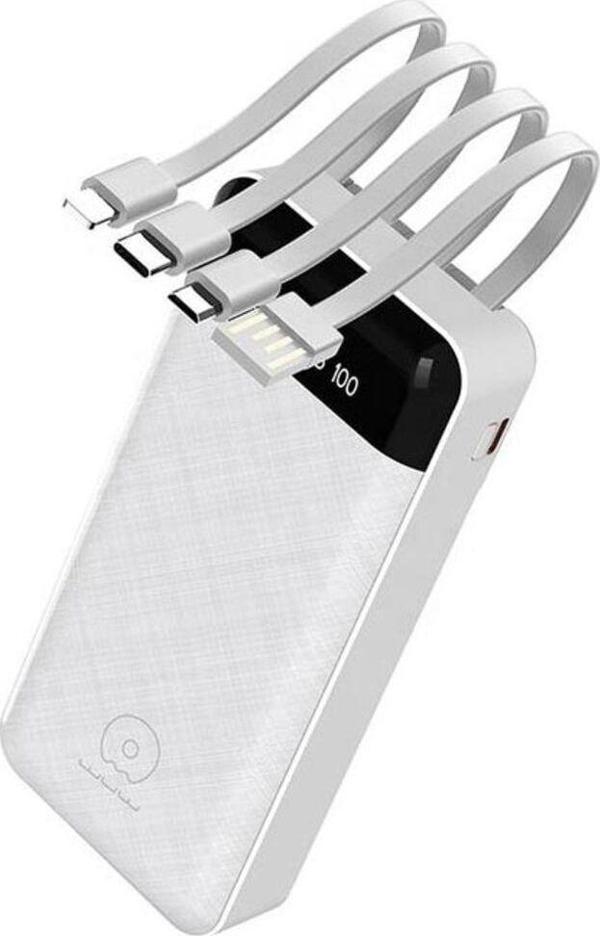 Apera Bn45 20000Mah Powerbank Led Ekranlı Type-C İphone Usb Micro Usb Kablolu Tüm Uçlar - Image 1