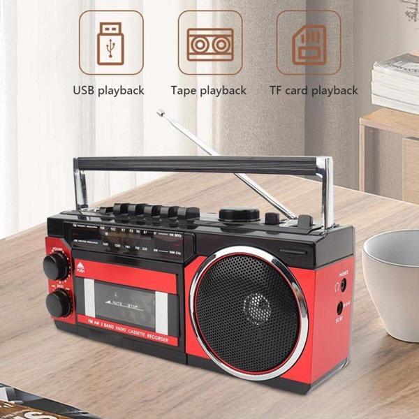 Apera Puxing Px-250Bt Müzik Seti Kasetçalar Fm Radyo Usb Mp3 Player Bluetooth Hoparlör - Image 1