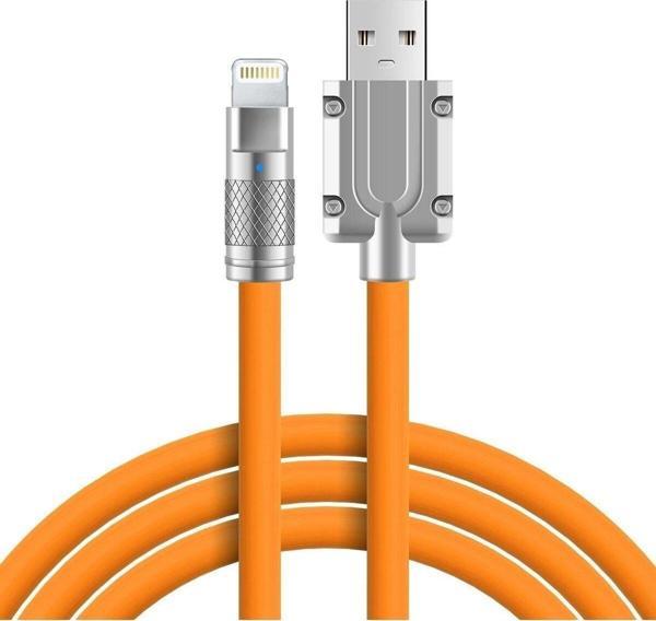 Apera Bn58 İphone Uyumlu 120W Watt 6A Süper Hızlı Şarj Data Kablosu 1 Metre Ios Kablo - Image 1