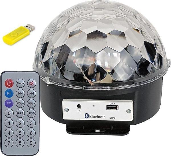 Apera Bn74 Disko Işıklı Bluetooth Hoparlör Parti Sahne Aydınlatma Mp3 Player - Image 1