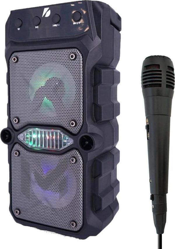 Apera Mt25 Karaoke Outdoor Bluetooth Hoparlör 8Cm × 2 Adet Kablosuz Speaker Ses Bombası Radyo Usb Micro Sd - Image 1