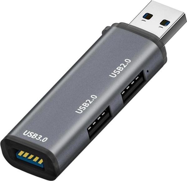 Apera Bn9 Notebook Ve Pc Için 3 In 1 Alüminyum Usb 5Gbps 3.0 Çoklayıcı - Image 1