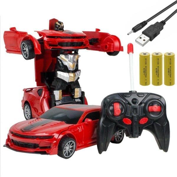 Cstars Apera Cs-9 Uzaktan Kumandalı Oyuncak Çılgın Dönüşen Robot Araba (Kırmızı) - Image 1