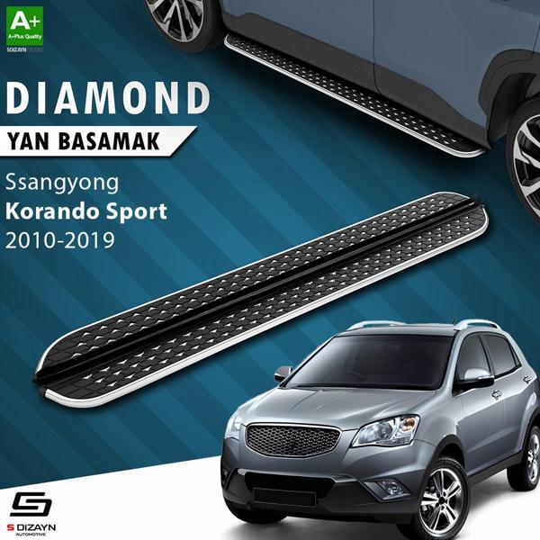 S-Dizayn Ssangyong Korando Sport Diamond Krom Yan Basamak 203 Cm 2010-2019 A+ Kalite - Image 1