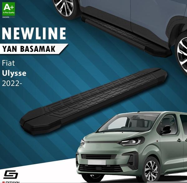 S-Dizayn Fiat Ulysse Uzun Şase NewLine Siyah Yan Basamak 243 Cm 2022 Üzeri A+ Kalite - Image 1