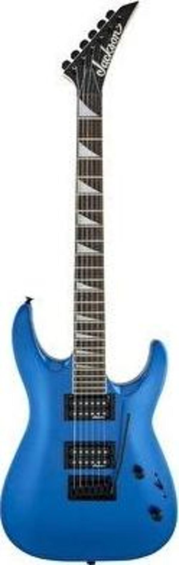 JACKSON JS22 DKA DİNKY ARCH TOP 2-POİNT TREMOLO AMARANTH KLAVYE METALLİC BLUE ELEKTRO GİTAR - Image 1
