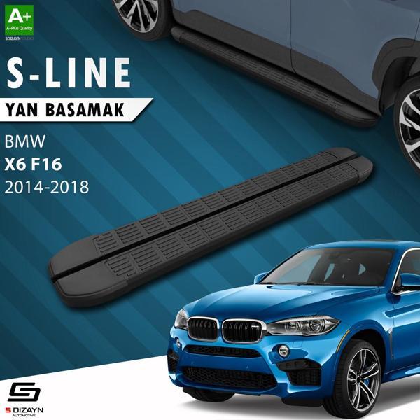S-Dizayn Bmw X6 F16 S-Line Siyah Yan Basamak 193 Cm 2014-2018 A+ Kalite - Image 1