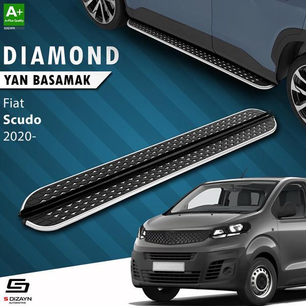 S-Dizayn Fiat Scudo 3 Kısa Şase Diamond Krom Yan Basamak 213 Cm 2020 Üzeri A+ Kalite - Image 1
