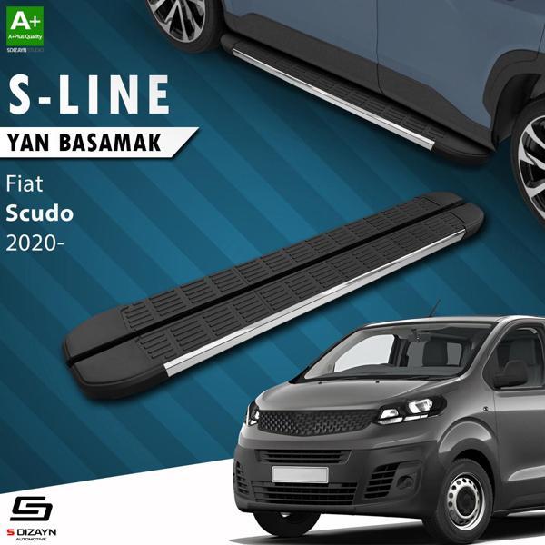 S-Dizayn Fiat Scudo 3 Kısa Şase S-Line Krom Yan Basamak 213 Cm 2020 Üzeri A+ Kalite - Image 1
