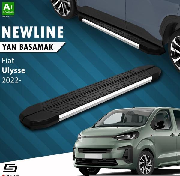 S-Dizayn Fiat Ulysse Kısa Şase NewLine Krom Yan Basamak 213 Cm 2022 Üzeri A+ Kalite - Image 1