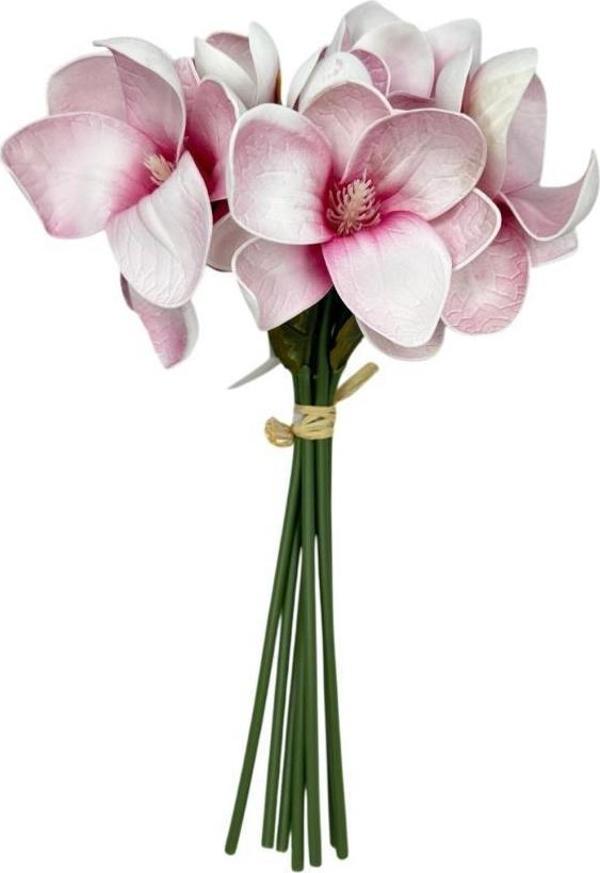 Yapay Çiçek Manolya Letex Eva Magnolia 33cm Pembe Koyu - Image 1