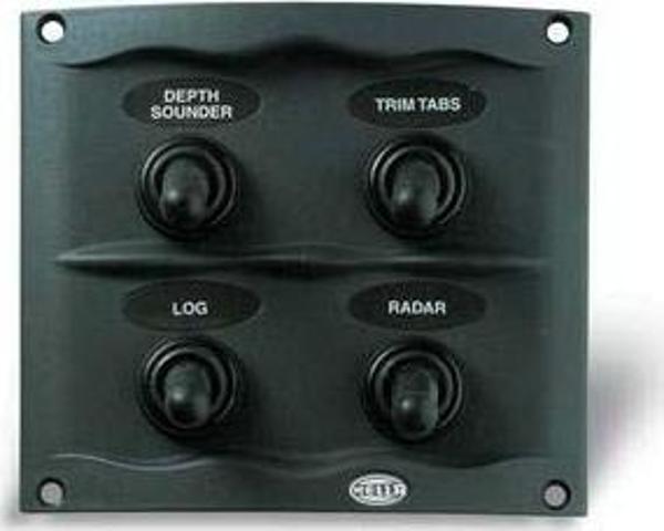 Hella Marine kompakt sigorta paneli 107x95mm 12v/20A 4lü Gri - Image 1