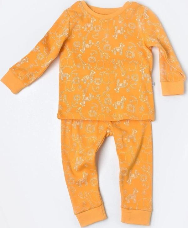 Bibaby Zoo Is Good Pijama Takımı 59716 Sarı 3-4 Yaş - Image 1