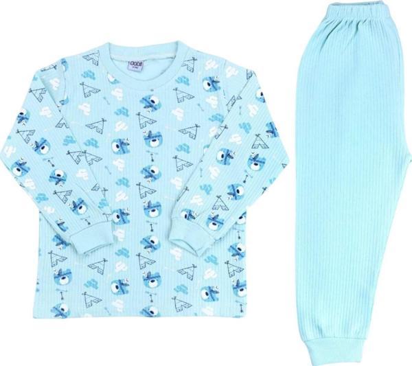 Sebi Bebe Kızılderili Ayıcık Pijama Takım 9147 Yeşil 6 Yaş - Image 1
