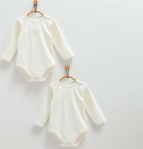 Caramell 2'li Bebek Body BE1431 Ekru 18-24 Ay - Image 1
