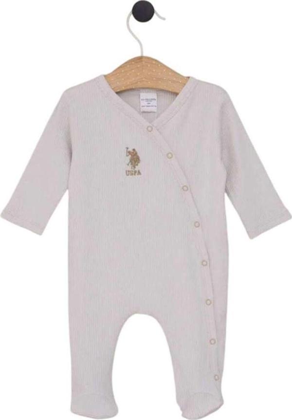 U.S. Polo Assn Bebek Tulumu USB2078 Kum 3-6 Ay - Image 1