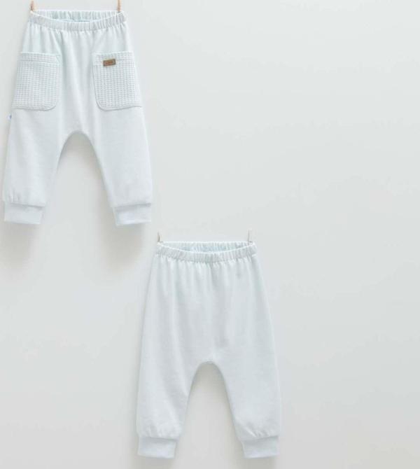 Caramell 2'li Bebek Pantolonu APE1433 Mavi 9-12 Ay - Image 1