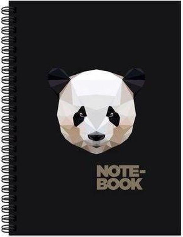 Keskin Color Keskin 17*24 100 Yaprak Kareli Spr.Sert Kapak Jungle Defter - Panda - Image 1