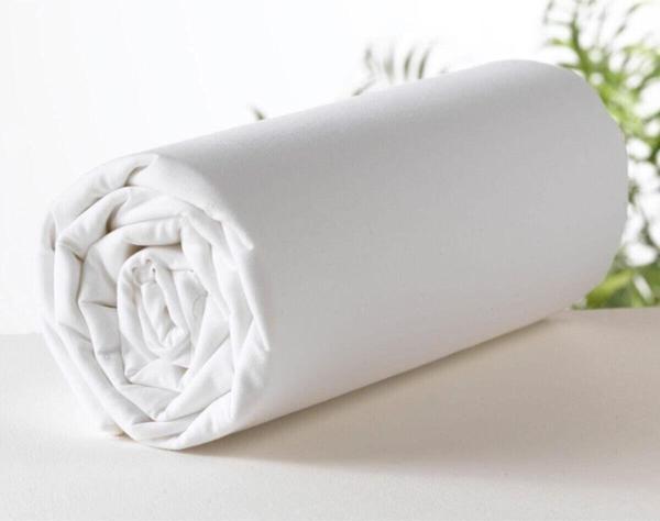 Mertim Teks %100 Pamuklu Beyaz 100X200+50X70 Tek Kişilik Lastikli Çarşaf Takımı - Image 1