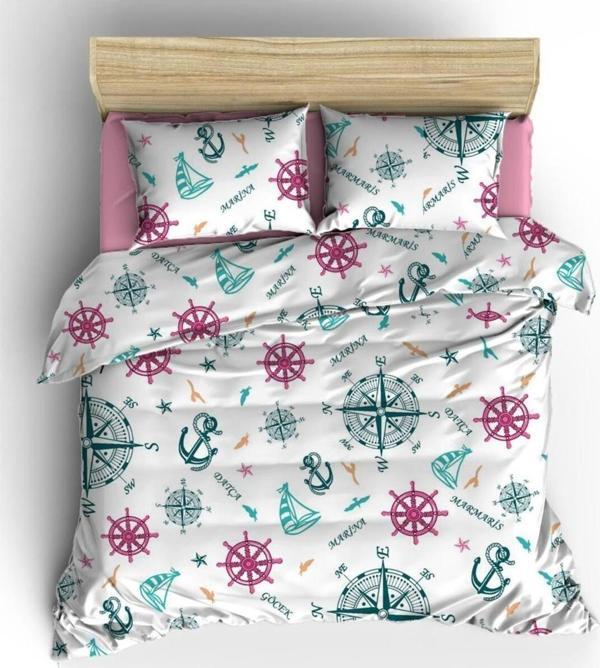 Stella Flavo 120 X 200 Yatak İçin Çarşafı Lastikli Pamuklu Nevresim Takımı - Image 1