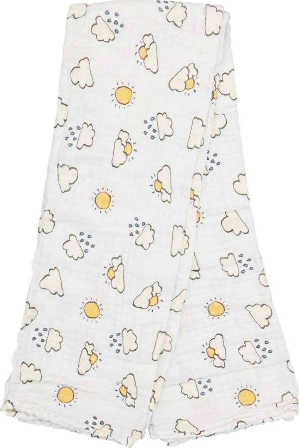 Beberotti Müslin Bebek Örtüsü 120x120 Cm 101 Ekru - Krem - Image 1