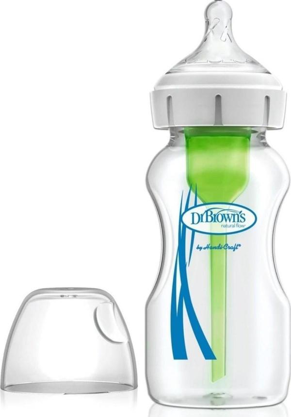 Dr Brown's Geniş Ağız Cam Biberon 270 Ml Şeffaf - Image 1