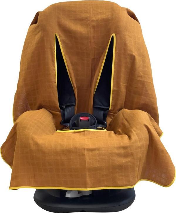 Ezh Collection Bebek Müslin Oto Koltuğu Kılıfı 4010 Kiremit - Image 1