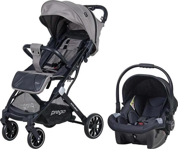 Prego Aria Plus Travel Sistem Bebek Arabası 2037 Bej - Siyah - Image 1