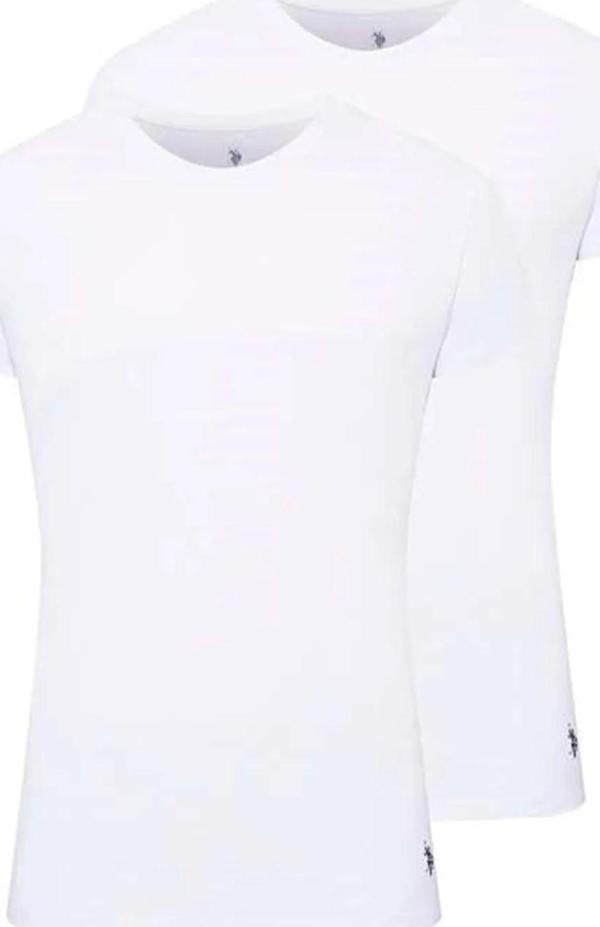 U.S. Polo Assn. Erkek 2'li Yuvarlak Yaka Atlet - Image 1