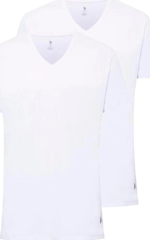 U.S. Polo Assn. Erkek Büyük Beden V Yaka 2'li Atlet - Image 1
