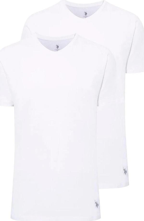 U.S. Polo Assn. Erkek Büyük Beden Yuvarlak Yaka 2'li Atlet - Image 1